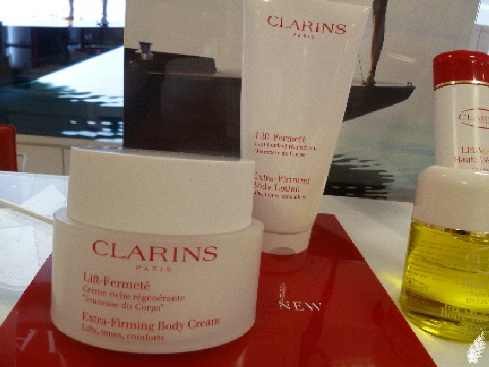 Omsorg i mellemtiden For det andet Clarins Extra-Firming Body Cream, Clarins Extra-Firming Body Lotion