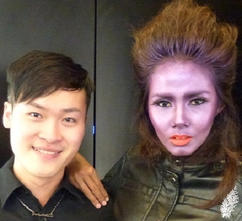 Reyo, M.A.C Special Events Artist and his Mystery Lady