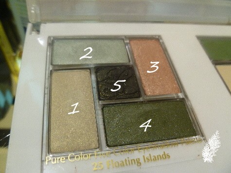 Estee Lauder Pure Color 5 Color Eyeshadow Palette Floating Islands