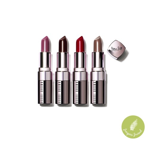 Lip Color (L-R) Cosmic Lily, Wine, Vintage Red & Heather Mauve