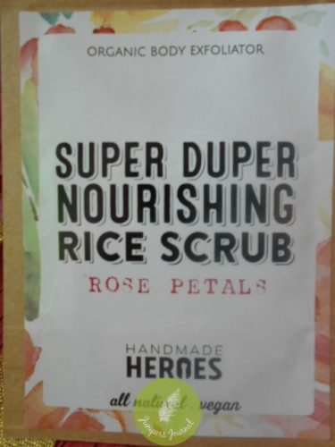 Handmade Heroes Super Duper Nourishing Rice Scrub Rose Petals