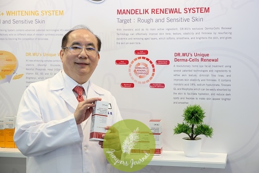 Dr. Ying-Chin Wu, Founder and Dermatologist of Dr. WU with the Daily Renewal Serum With Mandelic Acid