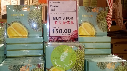 Harriston durian chocolate has been created 15 years ago
