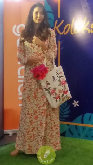 Floral Serenity on model