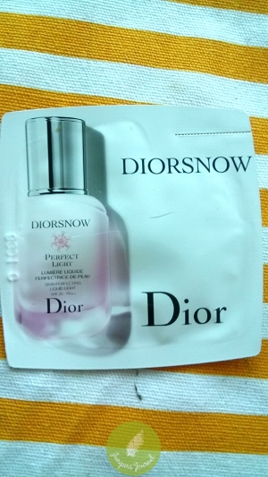Diorsnow Perfect Light contains UVA and UVB filters