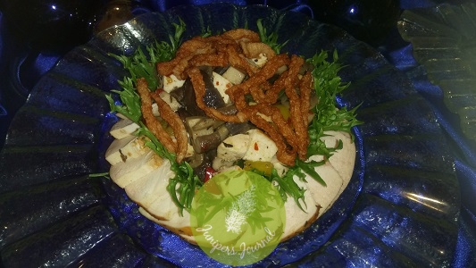 Mushroom With Chicken, Crispy Cured Turkey, Chili & Garlic 