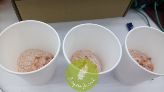 Mix all ingredients together in paper cups