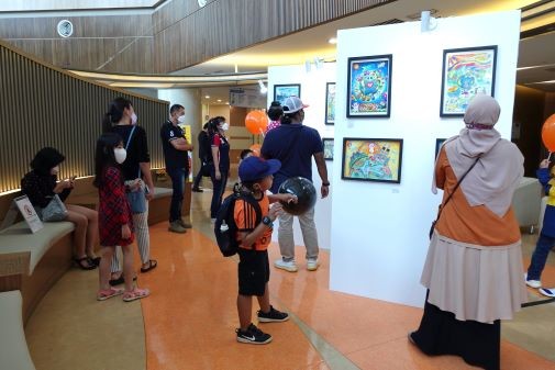 An art exhibition featuring all 28 shortlisted artworks was held at PMC