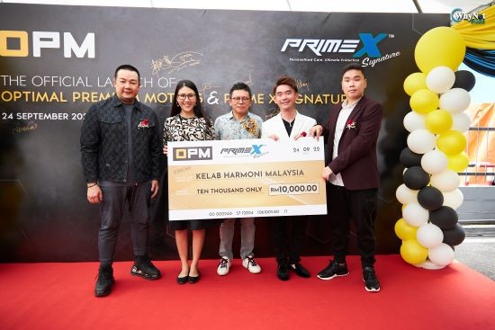 Donation from Optimal Premium Motors and PrimeX Signature Sdn. Bhd. to Kelab Harmoni Malaysia