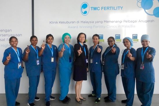 Irene Kwan CEO of TMC Fertility Women's Specialist Centre together with the TMC Fertility Team 