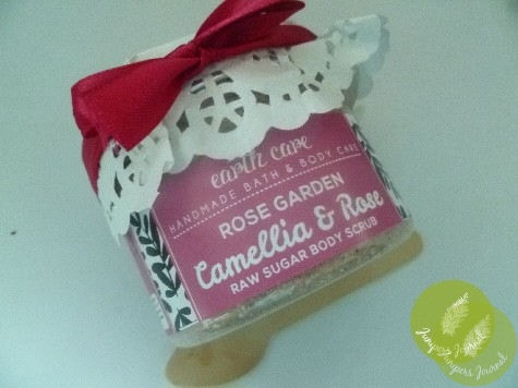Earth Care Soaps Rose Garden Camellia & Rose Raw Sugar Body Scrub