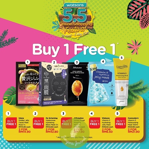 Get Set For Watsons’ 5.5 Online Shopping Festival