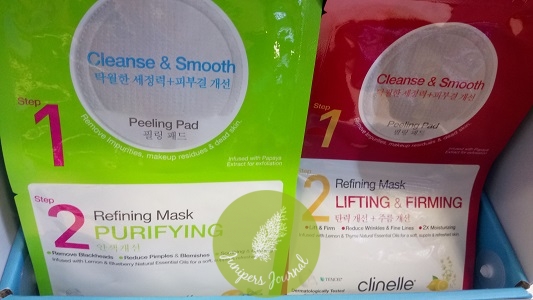 Clinelle Peeling Pad Refining Mask First Exfoliates Then Treats