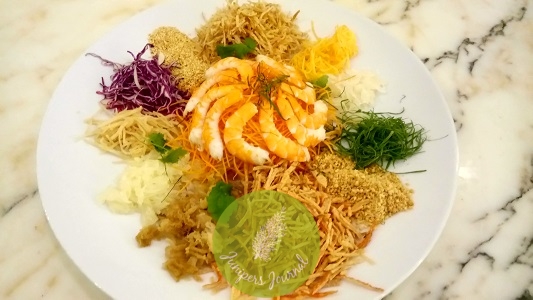 Prawn Yee Sang At In Colonial Chinese Cuisine Intermark