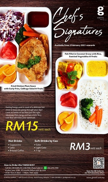 G Hotel’s Latest Takeaway Menu – Chef’s Signatures