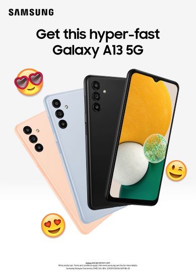 Samsung’s Affordable 5G Smartphone, The Galaxy A13 5G, Is Now Available Nationwide