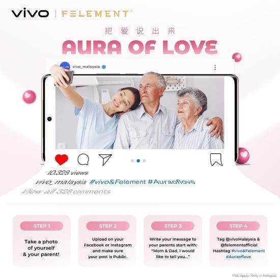 Spread Love And Win Big: Join The vivo And felement ‘Aura of love’ Competition For A Chance To Win Prizes Worth Up To RM10,000