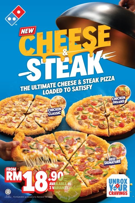 Domino’s Malaysia Brings Steak Cravings To Pizza With New Steak & Cheese Range